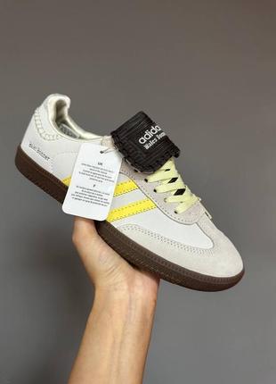 Демисезонное серое кроссовки кеды adidas samba x wales bonner yellow серые унисекс кроссовки adidas samba