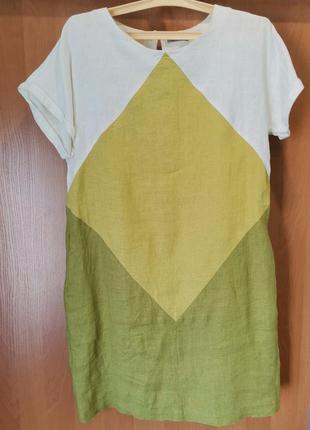 Льняное плятье свободного кроя