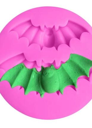 Молд для мастики кажани діаметр форми  5,8 см, харчовий силікон1 фото
