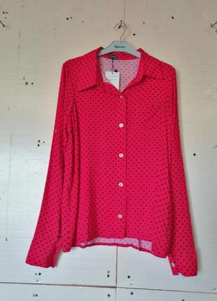 Рубашка блуза натуральная ткань хлопок штапель в горох разные цвета и размеры7 фото