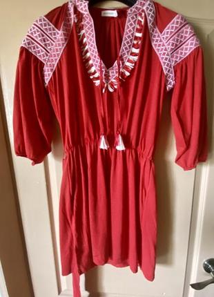 Красное платье women’secret, р. s (26), 165/88a3 фото