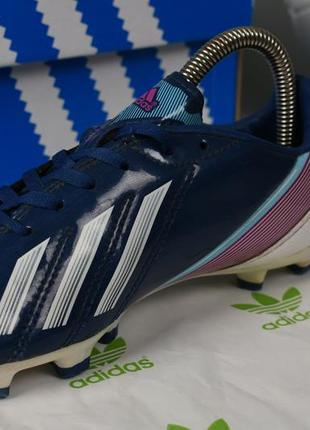 Adidas f10 дитячі футбольні бутси сині із шипами розмір 334 фото