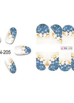 Стикеры на ногти новогодние банты, размер стикера 6*5см, инструкция по применению есть в описании1 фото