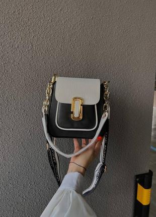 Сумка marc jacobs the j marc chain satchel white