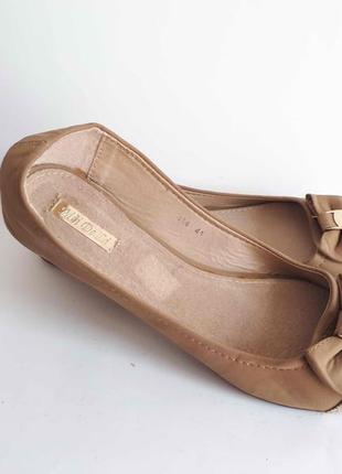 Новые красивые балетки туфли р 40 стелька натур кожа узкая ножка4 фото