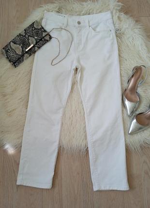Белые стрейчевые мом джинсы m&amp;s3 фото