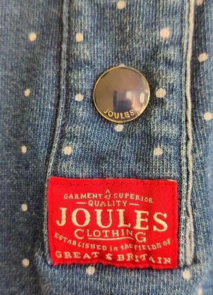 Джинсовый полувер лонгслив свитшот от бренда joules clothing4 фото