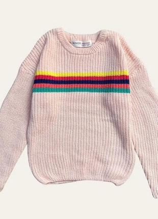 Красивий вʼязаний светр на дівчинку 116/122 см minoti