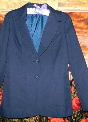 Пиджак женский тёмно-синий размер 44-46 telemag.4 фото