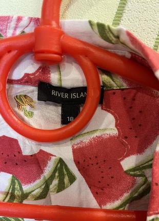 Укороченная рубашка с принцем арбуза и лилий river island5 фото