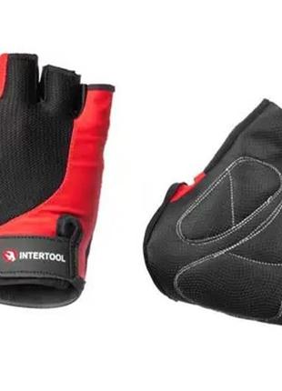 Перчатка intertool - экокожа sryno без пальцев 10"