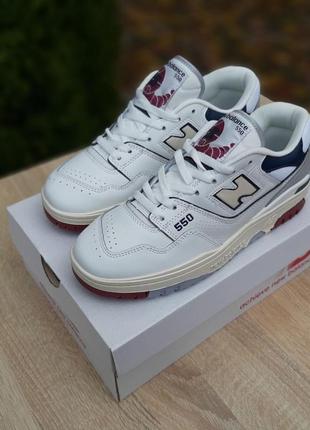 Преміум new balance 550 low якісні стильні чоловічі кросівки нб демісезонні шкіряні3 фото