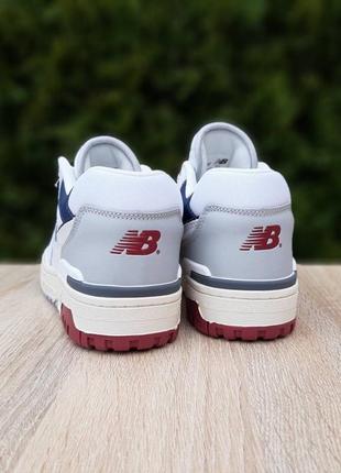 Преміум new balance 550 low якісні стильні чоловічі кросівки нб демісезонні шкіряні5 фото