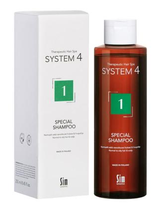 Шампунь №1 для нормальної шкіри голови sim sensitive system 4 "1" special shampoo 250 мл2 фото