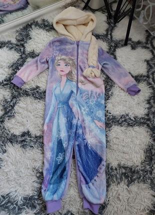 Тепленький мягкий ромпер комбинезон флисовый тедди пижама пижамма тедды