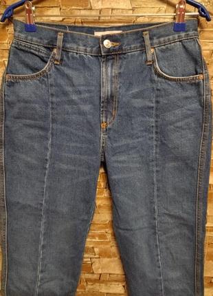 Укороченные джинсы,джинсовые укороченные брюки,котон,mango5 фото