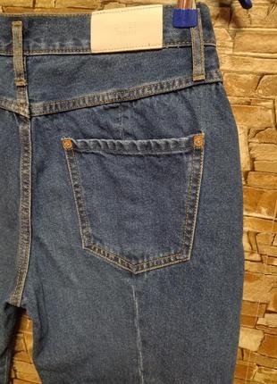 Укороченные джинсы,джинсовые укороченные брюки,котон,mango8 фото