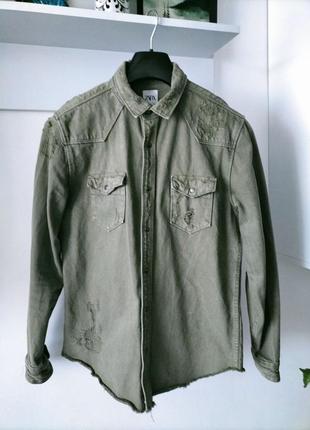 Куртка -рубашка zara размер м1 фото