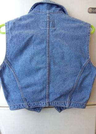 Винтажная джинсовая жилетка levi's 70505 -0217 , размер s.4 фото