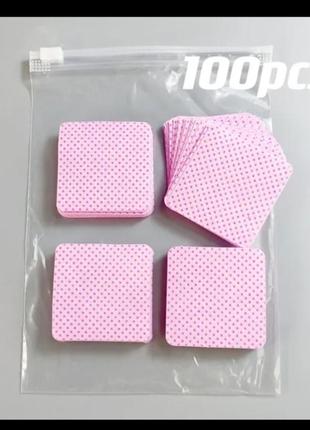 Безворсовые салфетки для маникюра 100 шт
