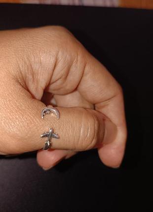Необычное модное кольцо стерлинговое серебро 925 со смыслом в стиле пандора4 фото