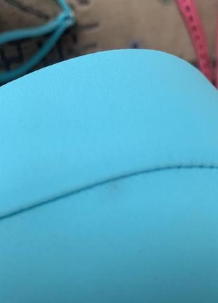 Купальник бикини с лифом на косточке бирюзовый голубой дефект l3 фото
