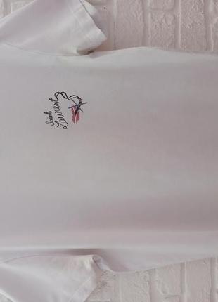 Белая хлопковая футболка с принтом saint laurent paris no smoking2 фото