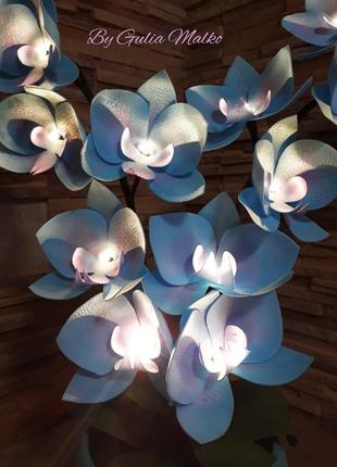 Світлодіодний світильник - орхідея3 фото