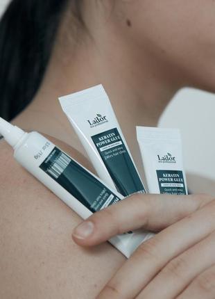 Сироватка-клей для посічених кінчиків lador keratin power glue 15 мл1 фото