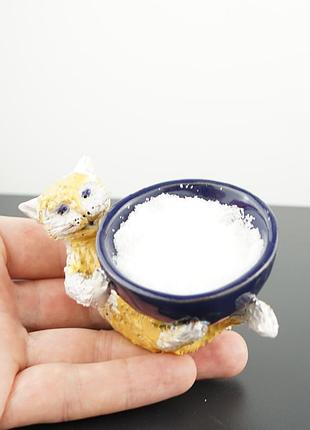 Солонка авторская с котом salt shaker cat
