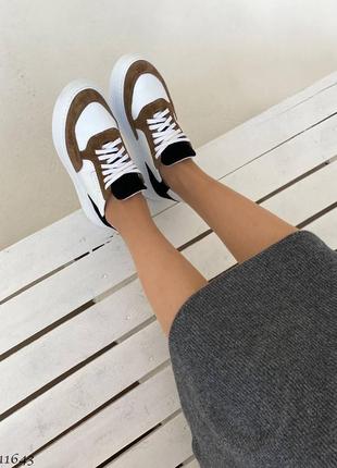 Кеды женские кожаные (прошитые)