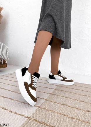 Кеды женские кожаные (прошитые)