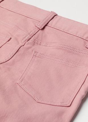 Розовые джинсы на хб подкладе лео принт от h&m2 фото