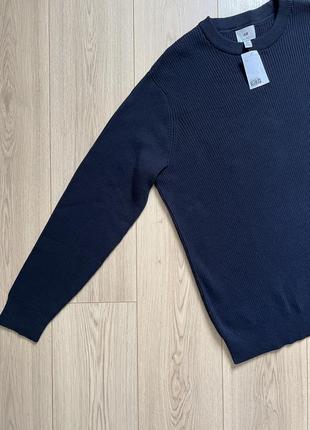 Темно-синій светр джемпер h&m 🛍️1+1=3🛍️8 фото