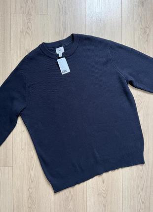 Темно-синій светр джемпер h&m 🛍️1+1=3🛍️7 фото