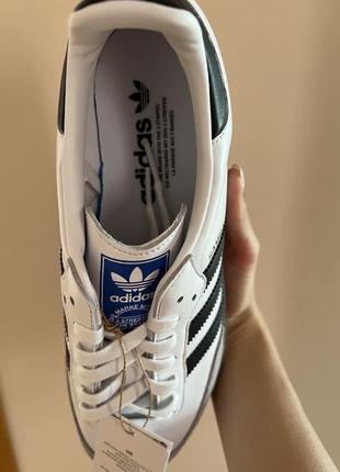 Кроссовки adidas samba og white b75806 унисекс оригинал8 фото