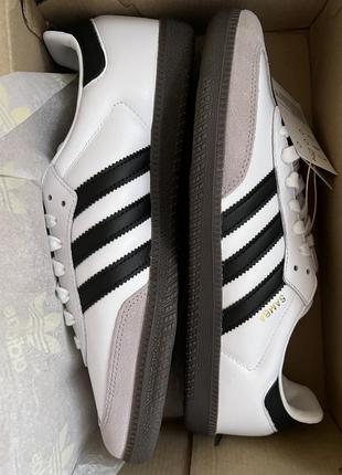Кросівки adidas samba og white b75806 унісекс оригінал5 фото