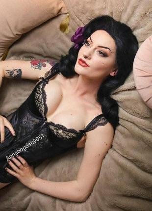 Корсет комбинация сексуальная эротическая нижнее белье ролевые игры платье love&amp;honey стринги