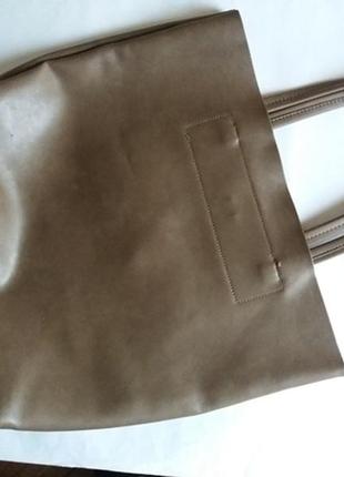 Сумка кожаная + косметичка