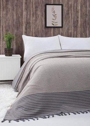 Хлопковый плед в скандинавском стиле