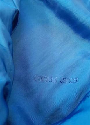 Дизайнерський косюм вовна спідниця жакет с м синій  винтажный костю шерстяной10 фото