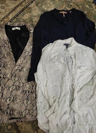 Комплект пакет одежды - жакет пиджак, рубашка, блуза mango gap scotch&amp;soda