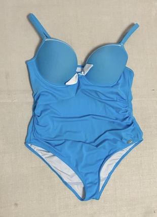 Freya шикарний суцільний блакитний купальник як новий якісного бренду