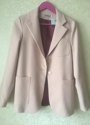 Пиджак spring fashion, р. 36, теплый бежевый
