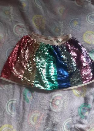 Юбка в пайетки hm 5-6