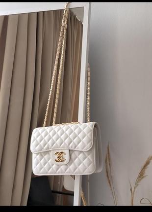 Chanel 2.55 white2 фото