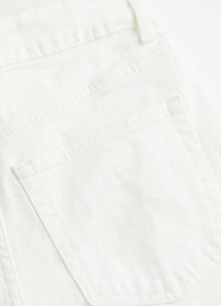 Білі вкорочені джинси модель slim high ankle jeans h&m4 фото