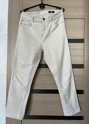 Джинсы mom jeans slim светлые молочные высокая посадка m&amp;s1 фото