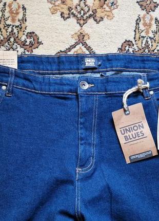 Брендові фірмові демісезонні зимові англійські бавовняні стрейчеві джинси union blues, нові з бірками, великий розмір 44анг.,46анг.3 фото