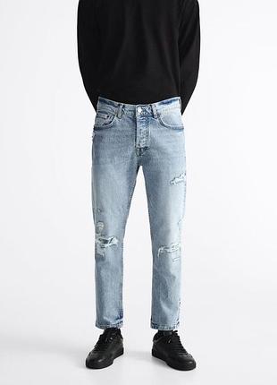 Джинси zara завужені та укорочені